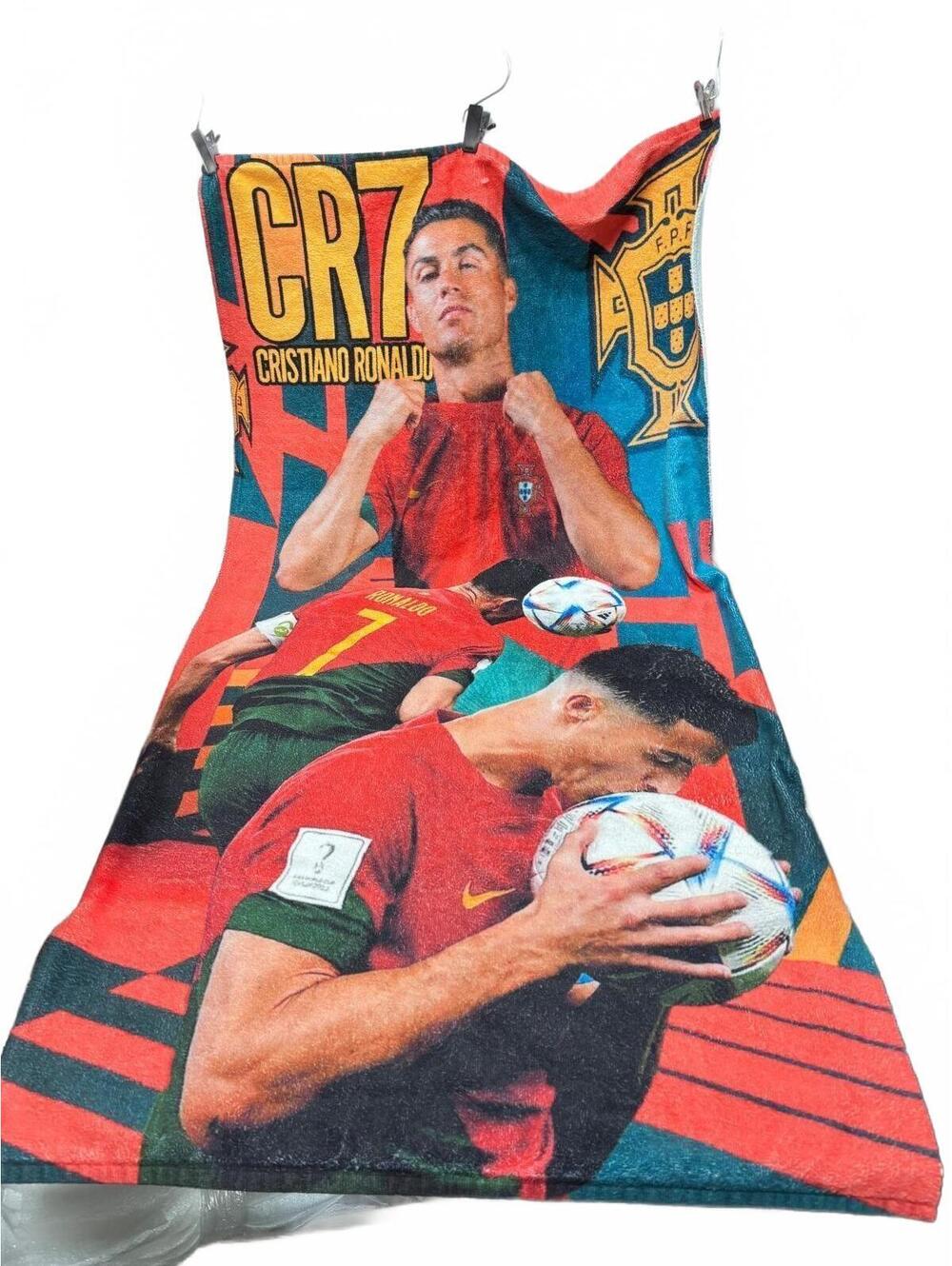 Cristiano Ronaldo CR7 Portugal Soccer Beach Towel 60% Cotton 40% Polyester - GUC